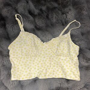 L.A. Hearts Floral Yellow Women's Top